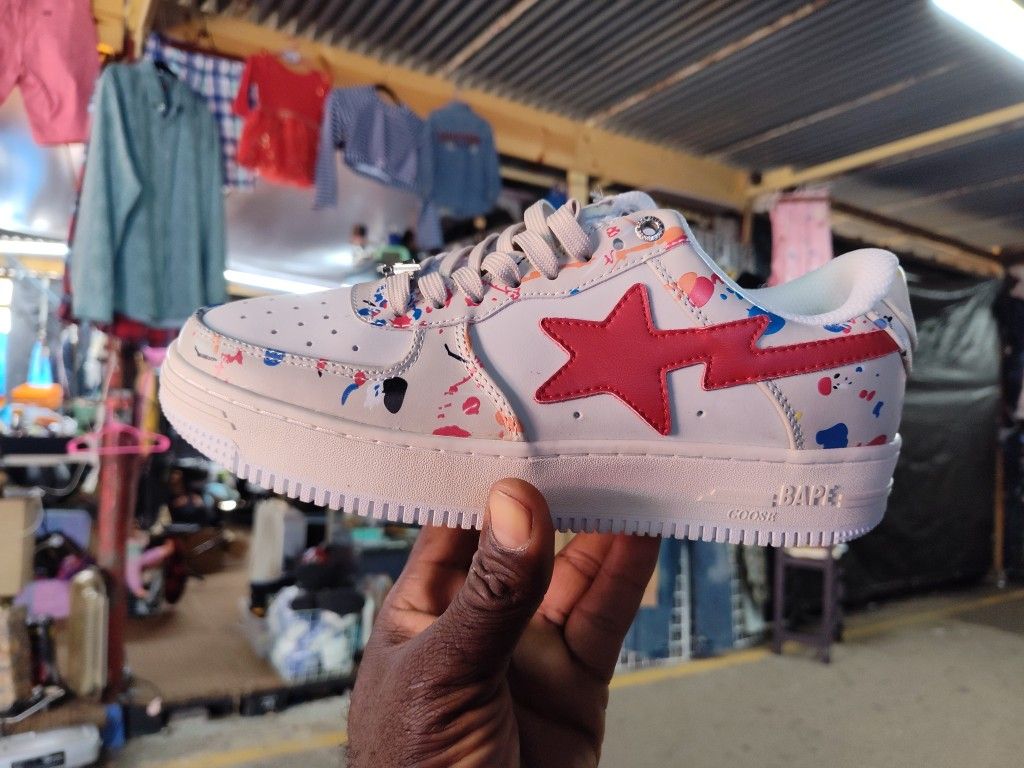Size 8.5 Goose Bape A Bathing Ape Shoe Multi Color