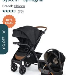 Chicco 3 Piece Stroller 