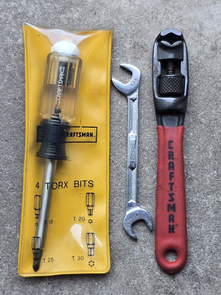 Vintage Craftsman and snap on tools USA- Read full description