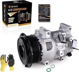 A/C Compressor with Clutch Compatible with 2007-2009 Toyota Camry 2.4L, 2006-2008 RAV4 2.4L