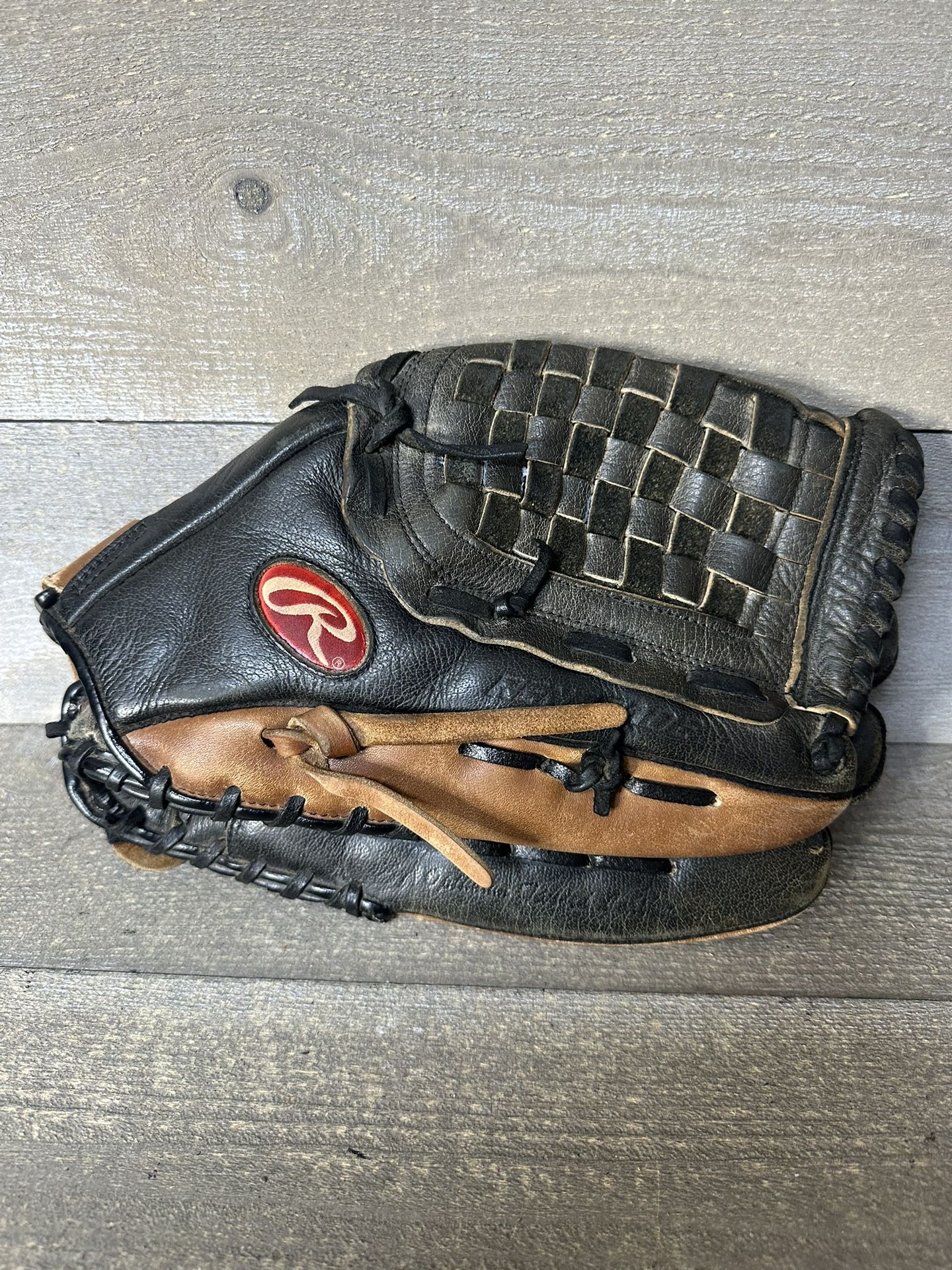 Rawlings Renegade RS1400 Baseball Glove 14" Left RHT Leather Black Brown Adult