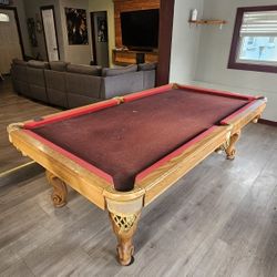 Pool Table With Accessories 