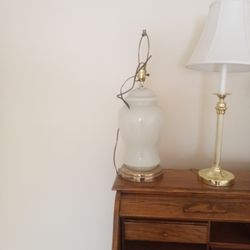 Milk Glass Lamp