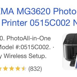 Brand New Canon MG3620 Wireless Printer (Tested Perfect)