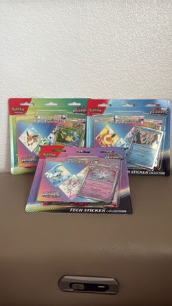 Pokémon Prismatic Evolutions Tech Sticker Collection (x5)