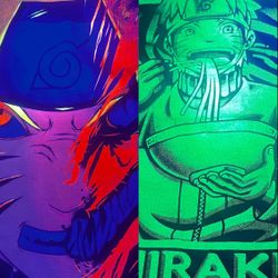 RARE Small Naruto Black Light Shirt