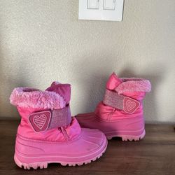 Cat & Jack Pink Girl Thermolite Boots Size 10