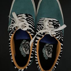 Zebra Vans Men7 Woman8.5