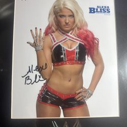 WWE Alex’s bliss Autograph