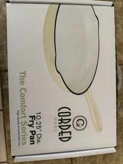 10.25" Enamel Cast Iron Fry Pan
