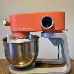 All-Metal Stand Mixer with Universal Attachment Hub, 5.3QT Die-Cast Kitchen Electric Mixer with DC Motor, Includes 4 Stainless Steel Attachments, 8 Sp