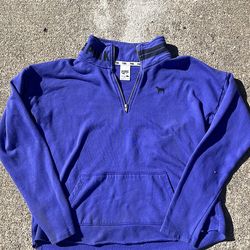Vintage Victoria Secret PINK quarter zip in purple