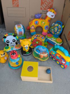 12 toys bundle of VTech leap frog preskool Fisher price and more