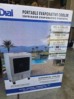 Portable evaporative cooler