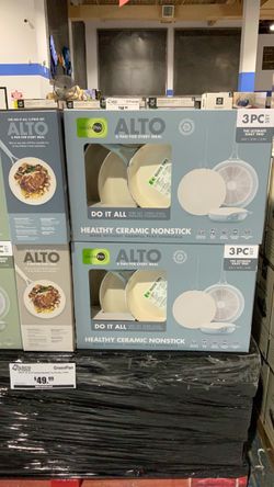 GreenPan Alto 3-Piece Ceramic Nonstick Fry Pan Set