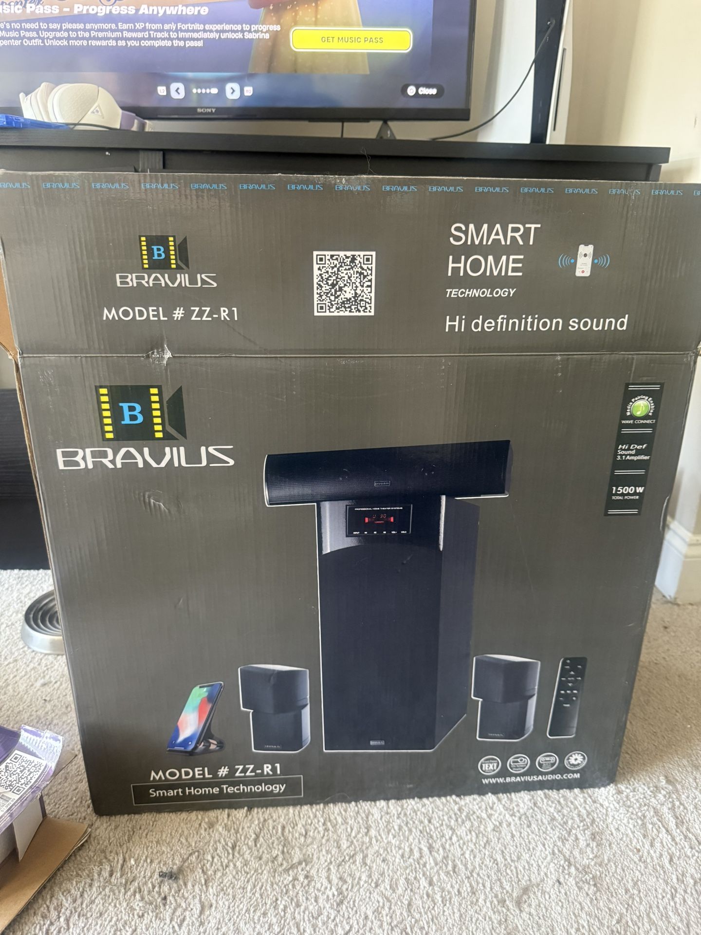 BRAVIUS MODEL #ZZ-R1 SMART HOME AMPLIFIER AUDIO KIT