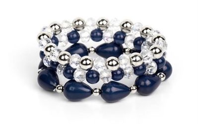 Positive Energy Blue Stretch Bracelet