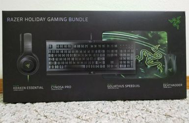 BRAND NEW RAZER GAMING BUNDLE KEYBOARD MOUSE HEADPHONES