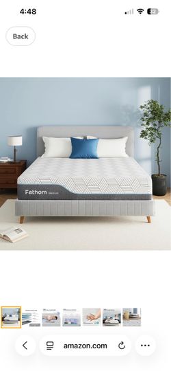 FATHOM Medium Queen Mattress 10 Inch Memory Foam Mattress Queen Size Bed in a Box for Back Pain Relief and Cool Sleep with Gel Foam and Removeable Fib
