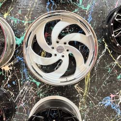 24x10 6x139.7 Polish With Chrome Lip Chevy Toyota Ford GMC