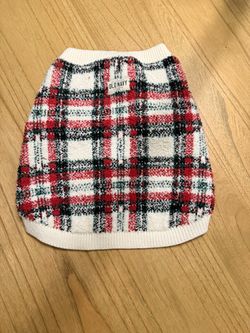 Old Navy Plaid Dog Sweater