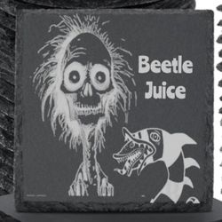 Beetle Juice And Sand Worm Coasters
