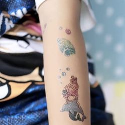 New Under the Sea Mermaid Temporary Tattoo