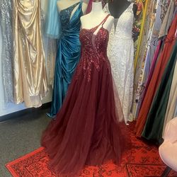 New Plus Size 16 Beaded Maxi Dress Vestido Formal