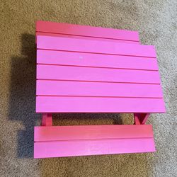 Kids pink favourite pretend game table 