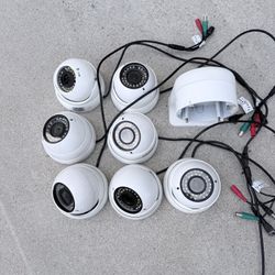 CCTV HD Ball Cameras (7) & (1) 90deg wall mount