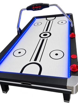 Air Hockey Table with Electronic Scoreboard and Lights