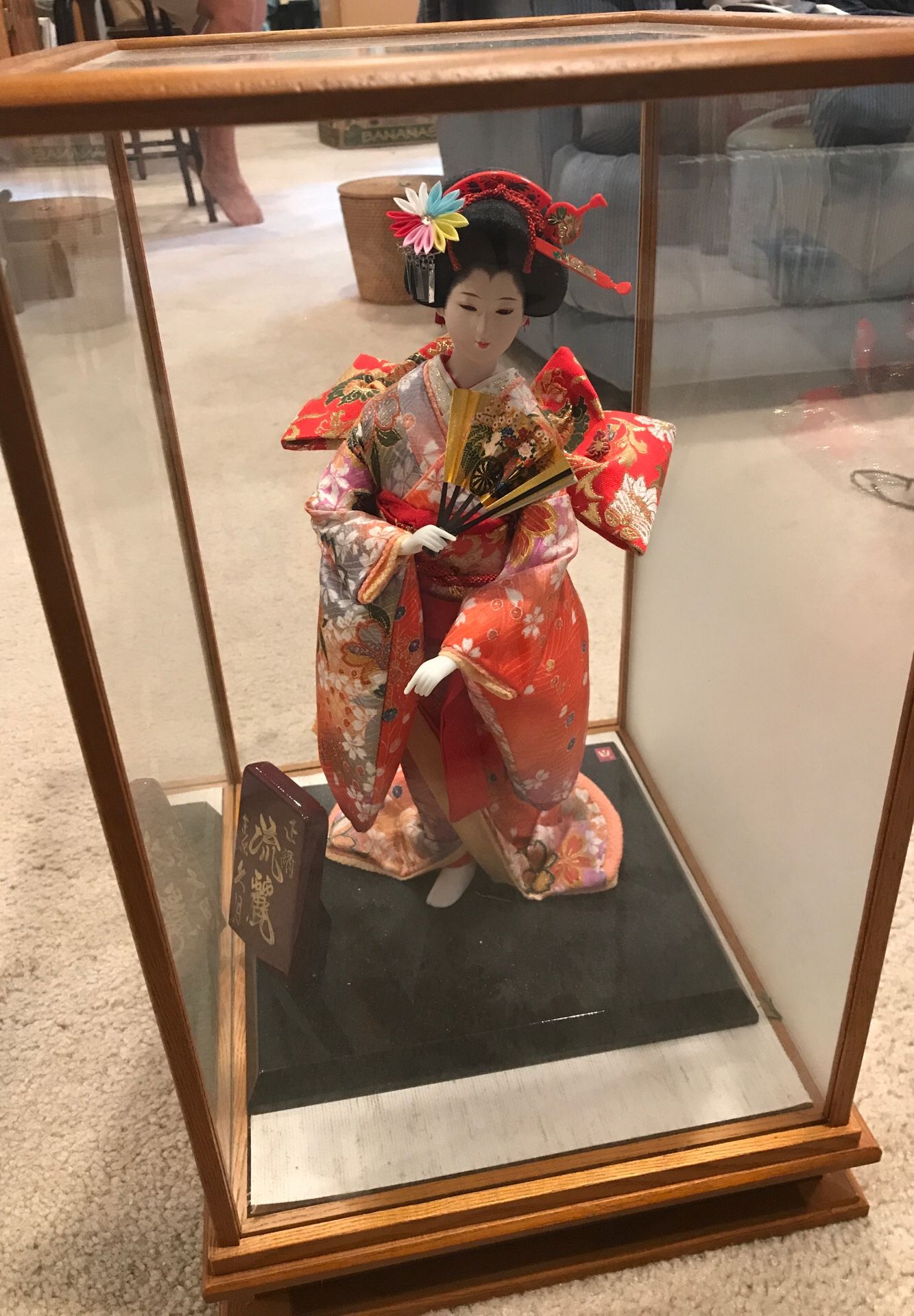 Beautiful Authentic Antique Collector Japanese Doll Traditional Kimono