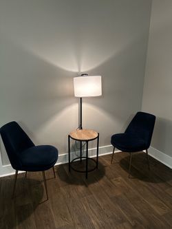 Table lamp and chairs set