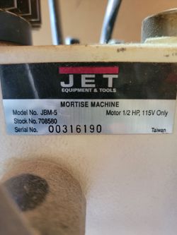 JET BENCH TOP MORTISE