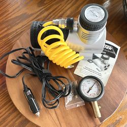 TireTek Heavy Duty 12V Portable Air Compressor - Car Auto Tire Inflator Pump