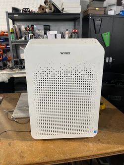 Large White HEPA Air Purifier with PlasmaWave Auto Mode Air Quality Sensor for Home Bedroom