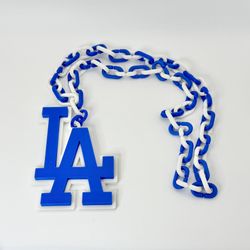 LA Swag Blue White Chain Necklace