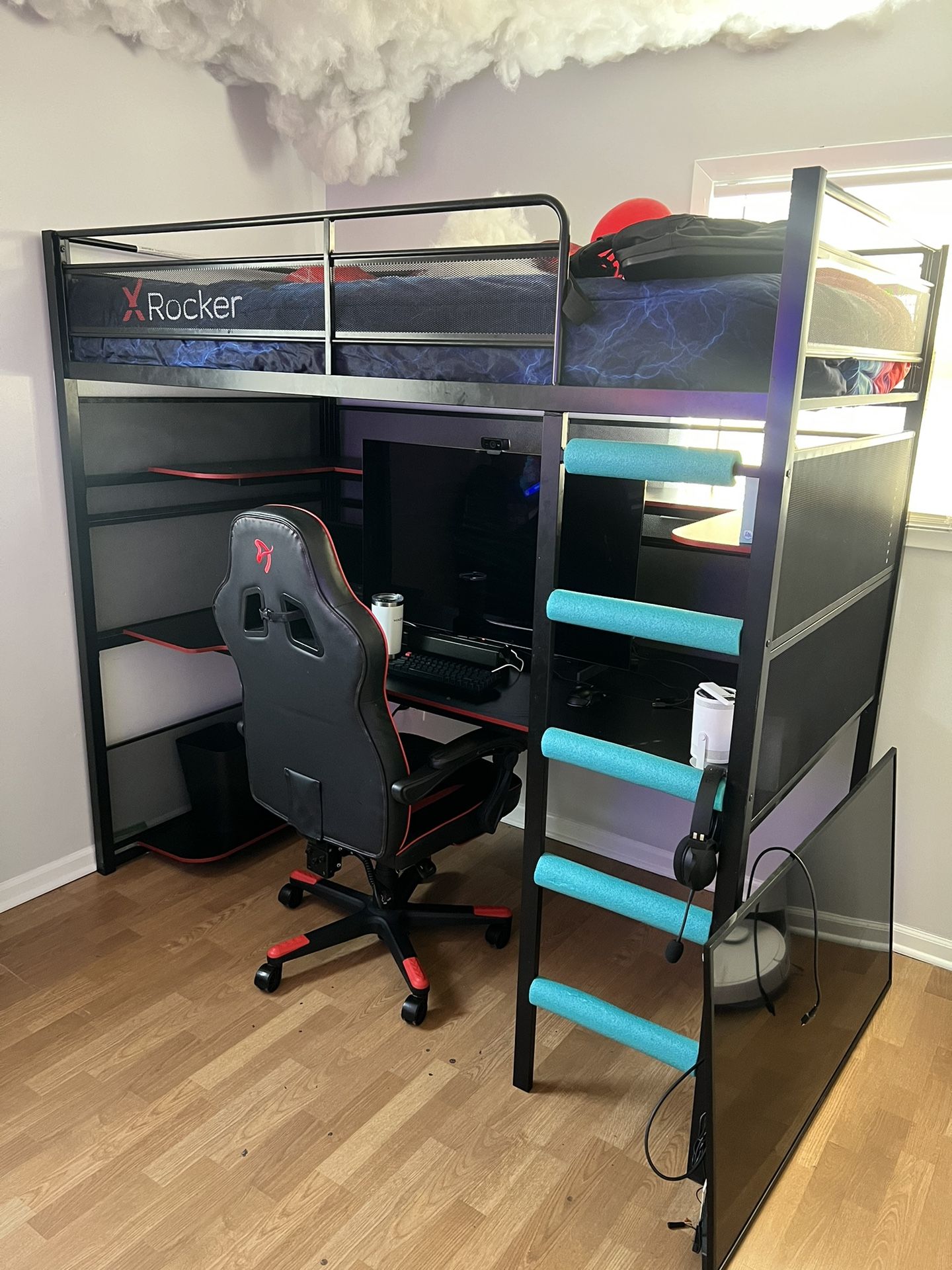 X Rocker Battle Bunk Gaming Bed