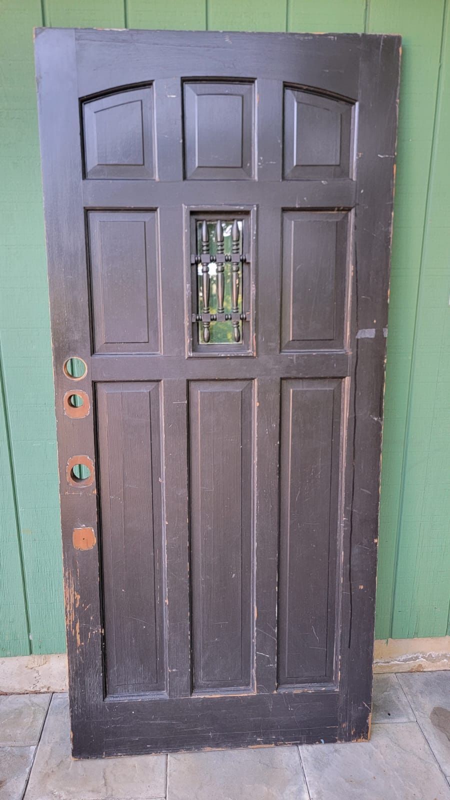 Old wooden door