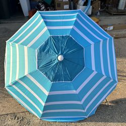 PRICE IS FIRM! NEW! Beach Umbrella 6’ Diameter 