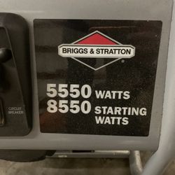 5550 Watt Generater 