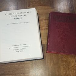 The Complete Works of William Shakespeare 1926 & 1977 Books Plays Poems