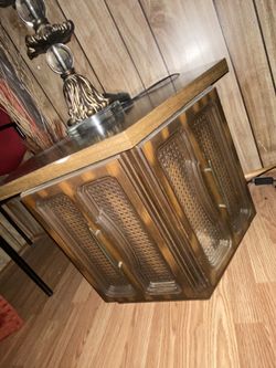 Set Of Two Solid Wood Nightstands