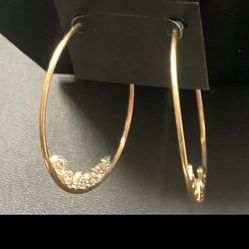 Argollas Grandes Fantasía Fina Nuevas No Negociable 