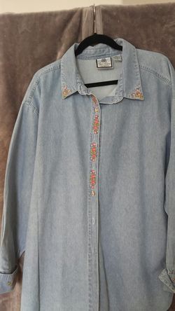 Jean jacket 3x worn once almost like brand new