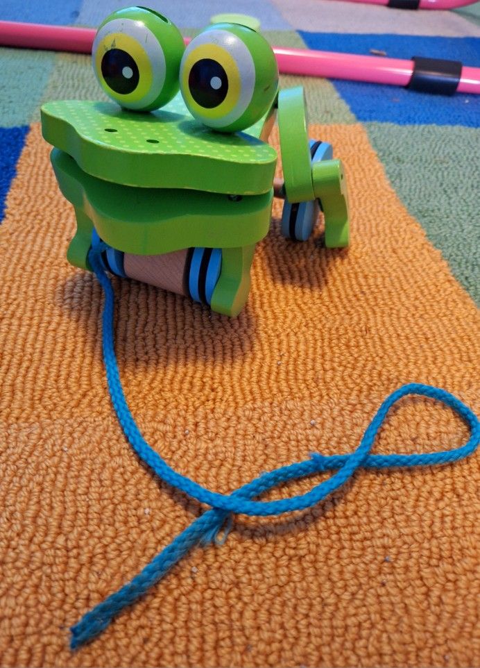 Melissa & Doug Wooden Frog Pull Toy