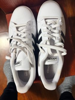 Adidas Cloudfoam White Low-Top Sneakers