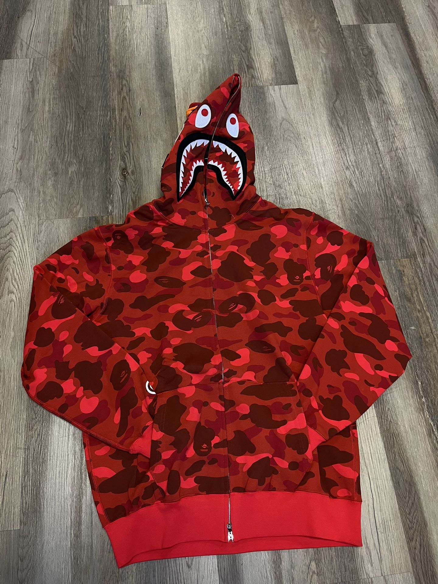 Red Bathing Ape Hoodie