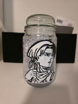 Levi Ackerman AOT Painting on Diamond Filled Jar