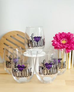 Custom wine glasses
